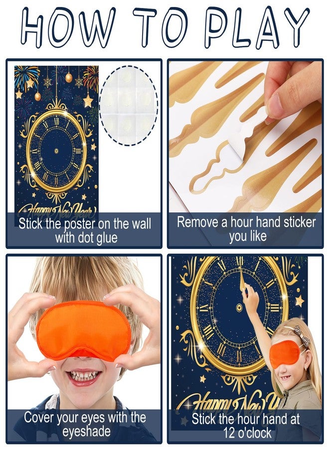 AUGSUN New Years Eve Games 2026 Happy New Year Activities New Years Clock Games 2026 NYE Party Favors Eve Party Supplies Gifts for Kids Girls Boys Adults Family - Image 4